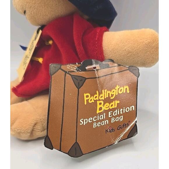 Vintage 2000 Paddington Bear Special Edition Bean Bag Red Coat w Tag BB28 - Picture 2 of 5